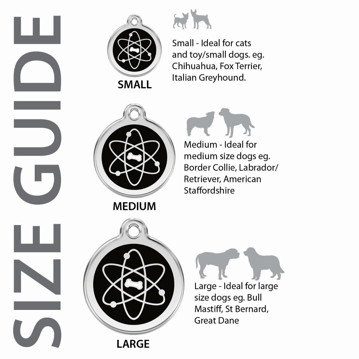 Red Dingo Stars Pet ID Dog Tags
