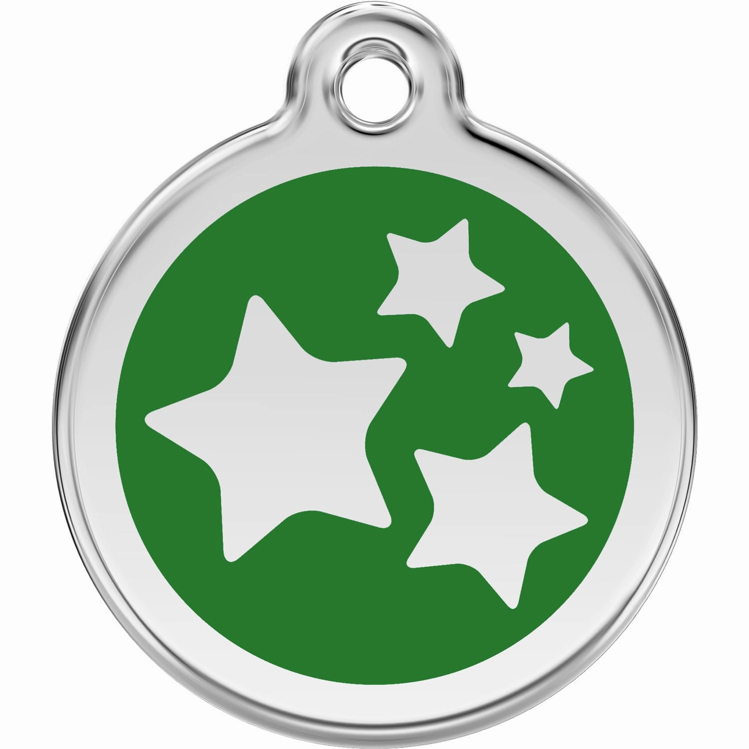 Red Dingo Stars Pet ID Dog Tags