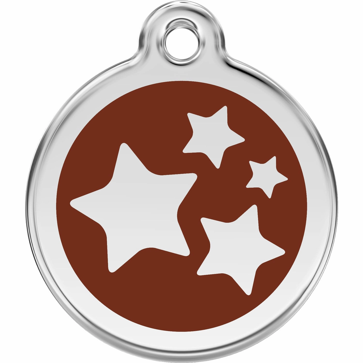 Red Dingo Stars Pet ID Dog Tags