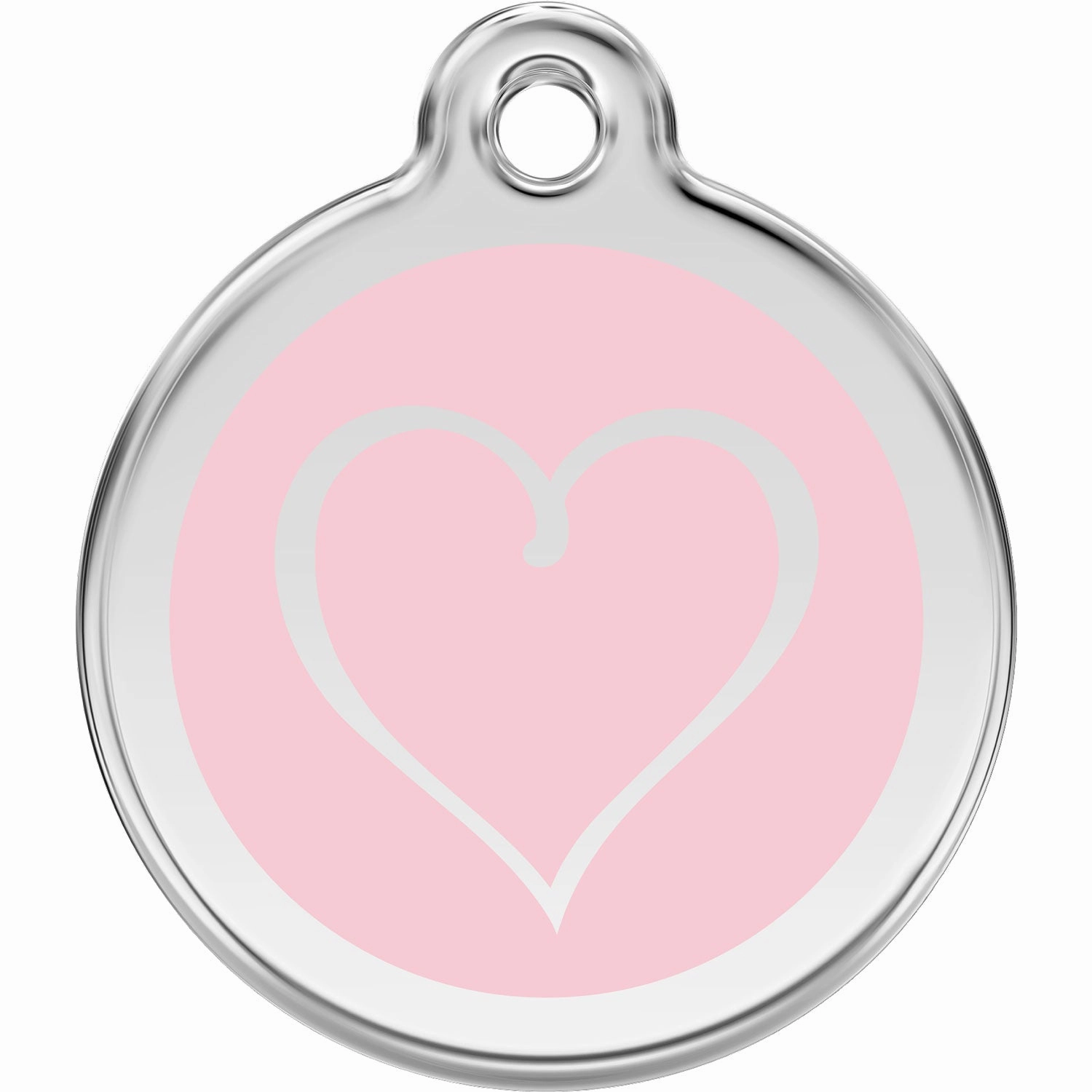 Red Dingo Tribal Heart Pet ID Dog Tags