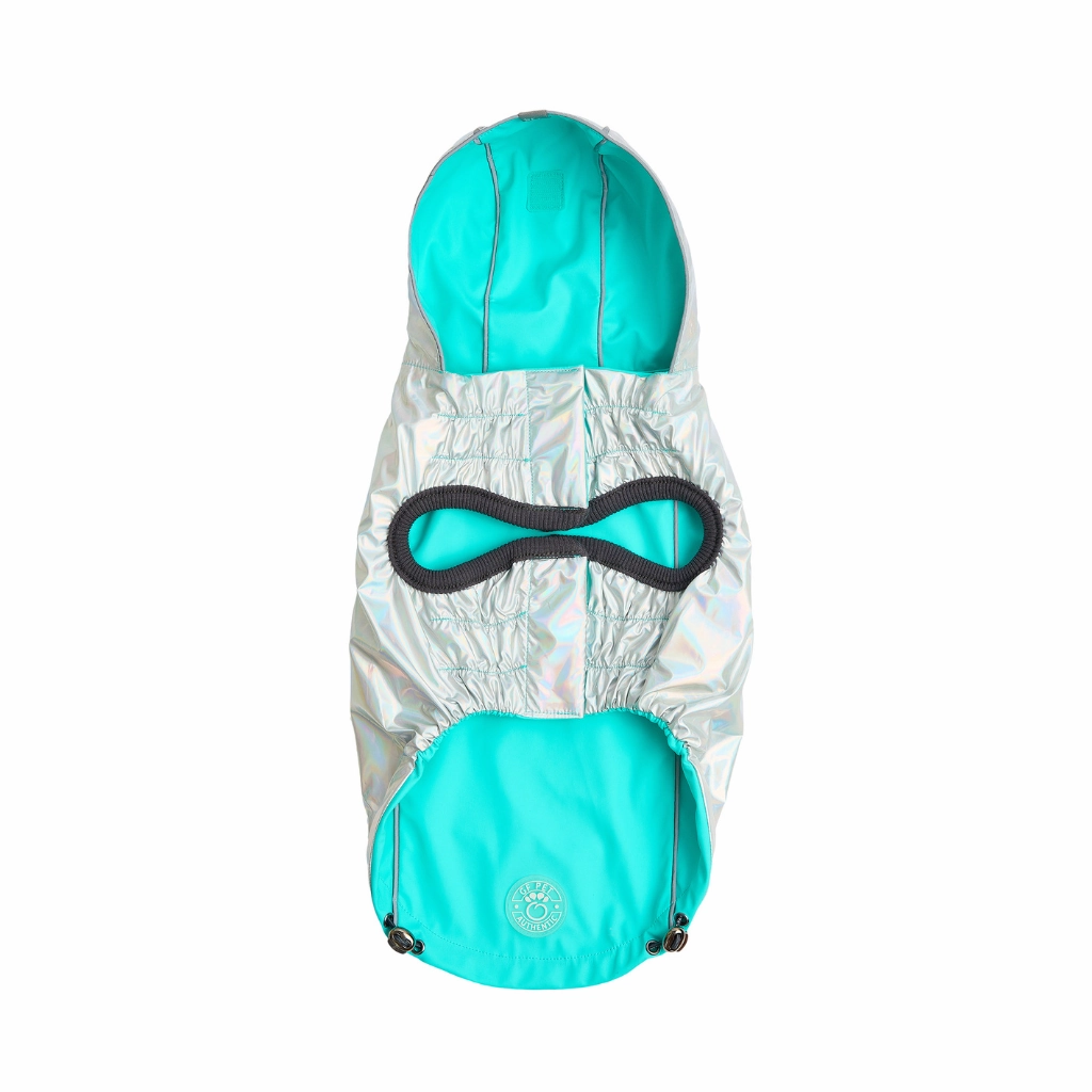 Reversible Raincoat Neon Aqua