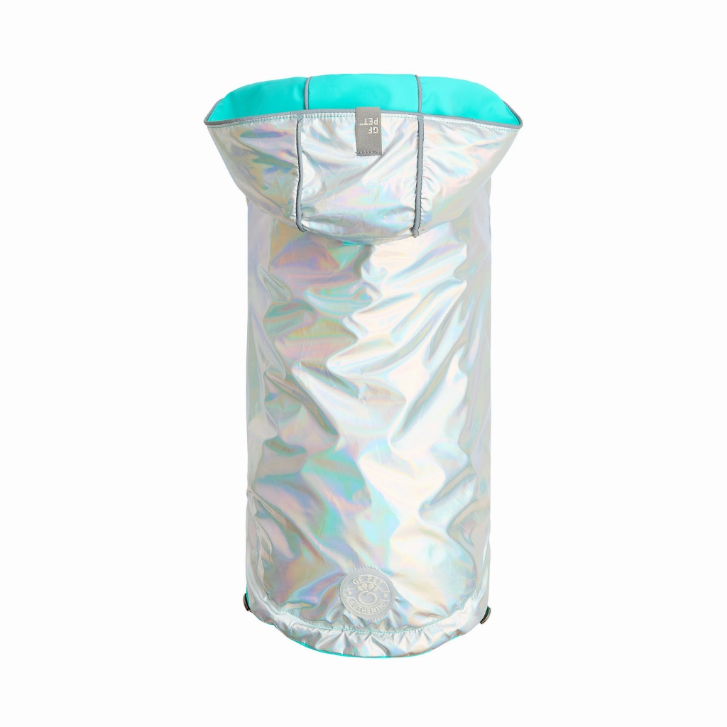Reversible Raincoat Neon Aqua