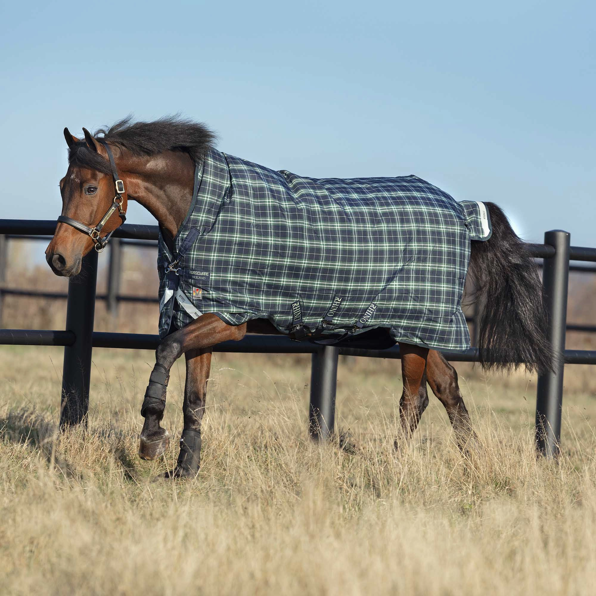 Rhino Wug Hunter Check Horse Blanket with Vari-Layer , Mediumweight, 250 gram