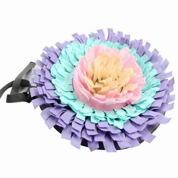Round Snuffle Mat - Lilac, Aqua & Pink