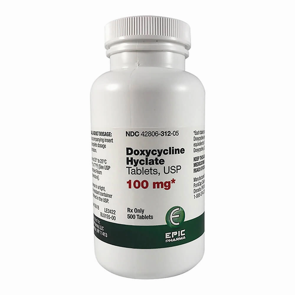 Rx Doxycycline Hyclate (Generic) Tablets