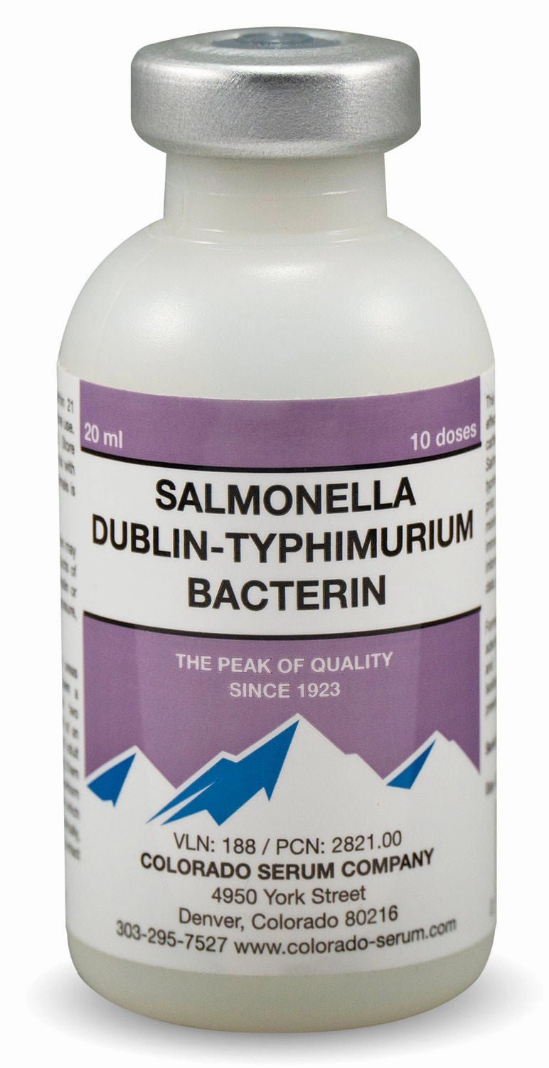 Salmonella Dublin-Typhimurium Bacterin Cattle Vaccine
