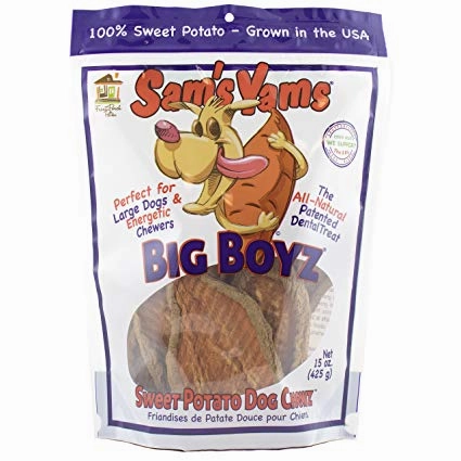 Sam's Yams Big Boyz Sweet Potato Chews 15oz Bag