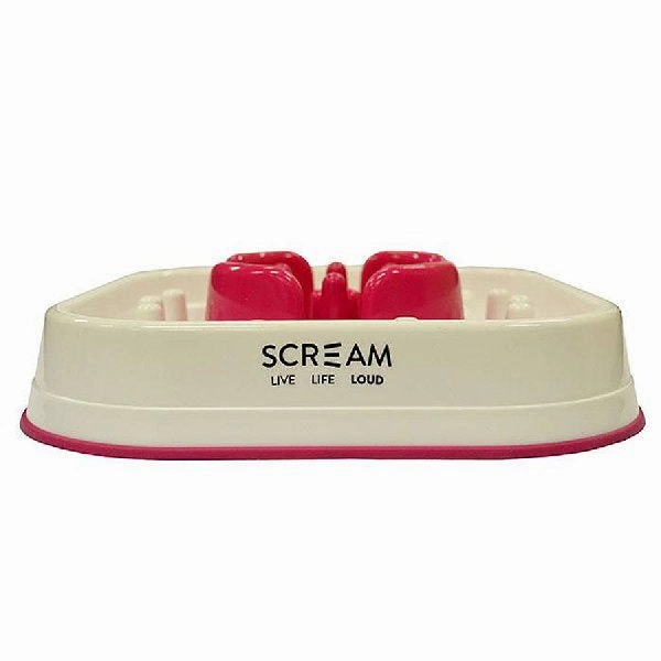 Scream Interactive Slow Feeding Dog Bowl