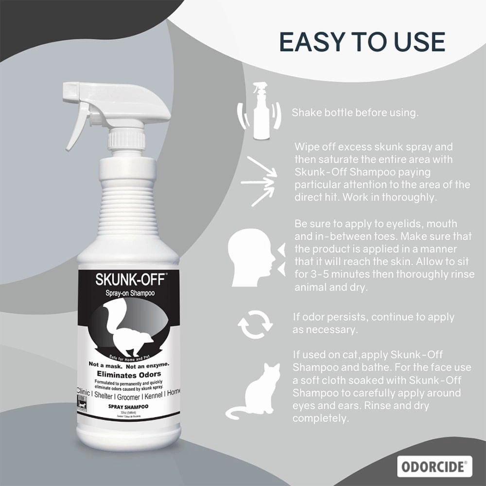 Skunk-Off Shampoo Spray, 32 oz