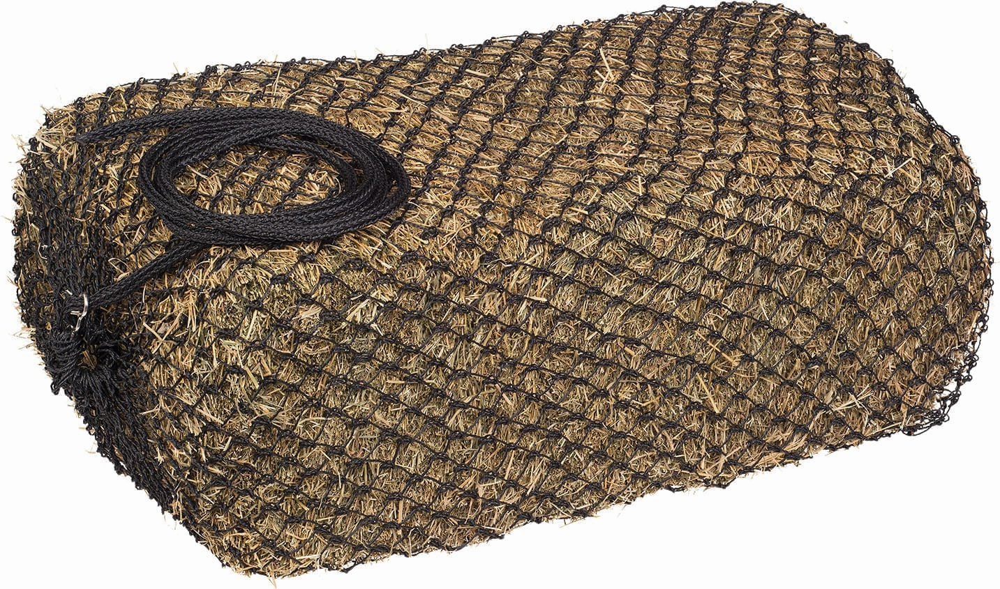 Slow Feed Square 2x2 Hay Bale Bag, Black