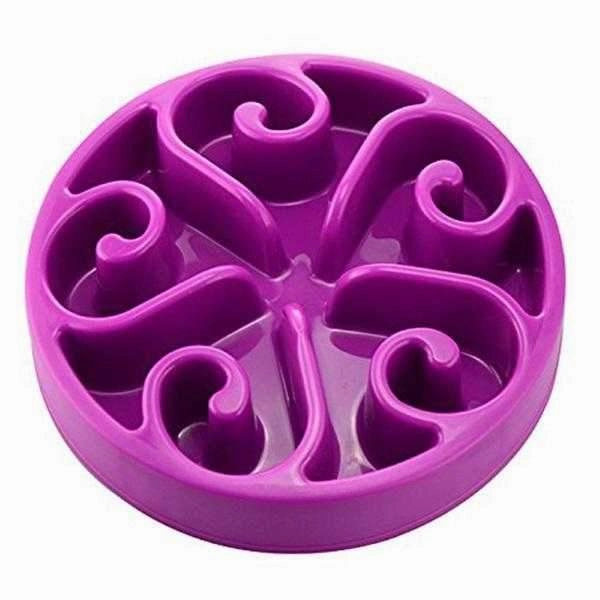 Slow Feeder Swirl Dog Bowl