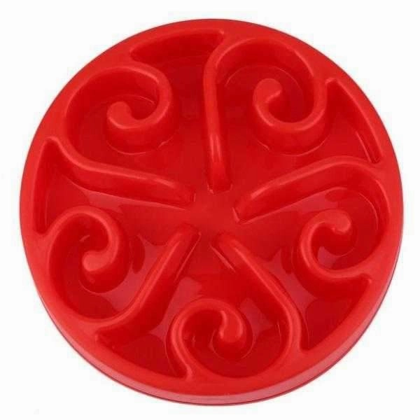 Slow Feeder Swirl Dog Bowl
