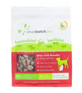 Small Batch Dog Super Booster Freeze Dried Beef Bites 7oz.