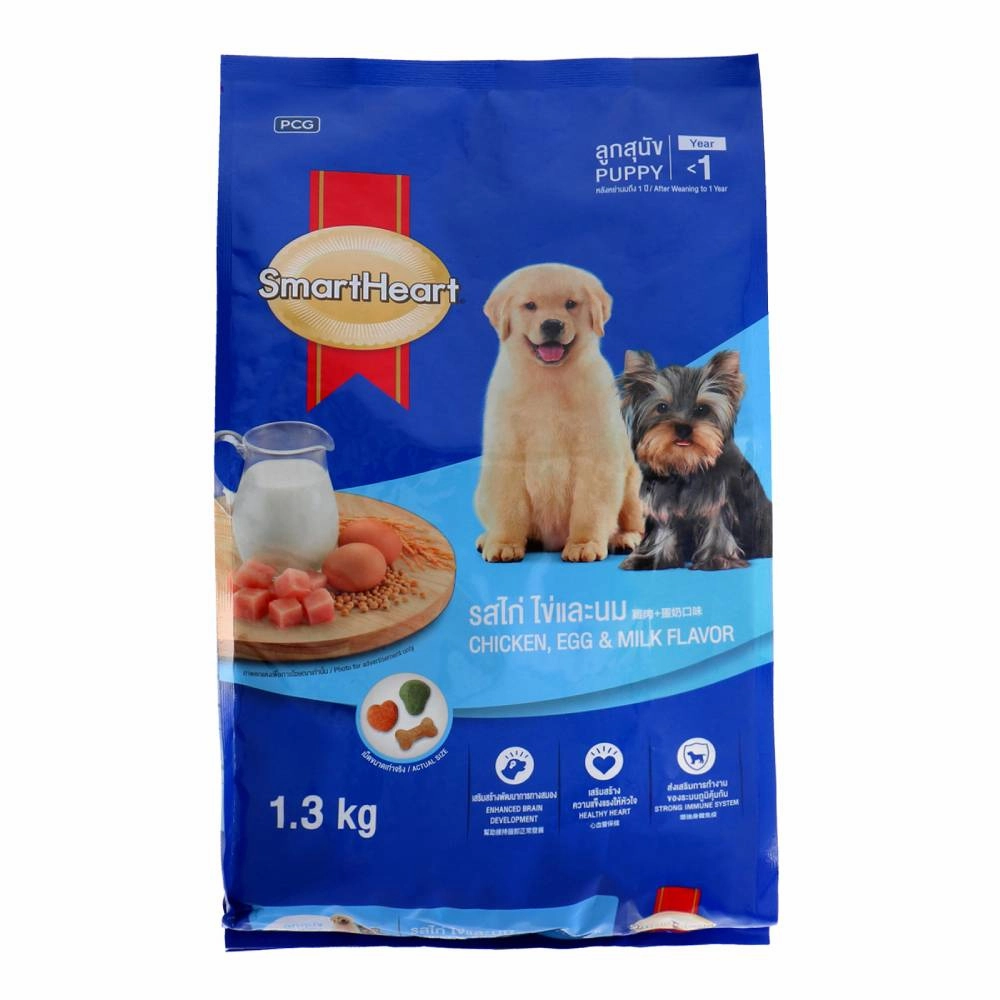 SmartHeart Puppy Chicken, Egg & Milk 1.3kg