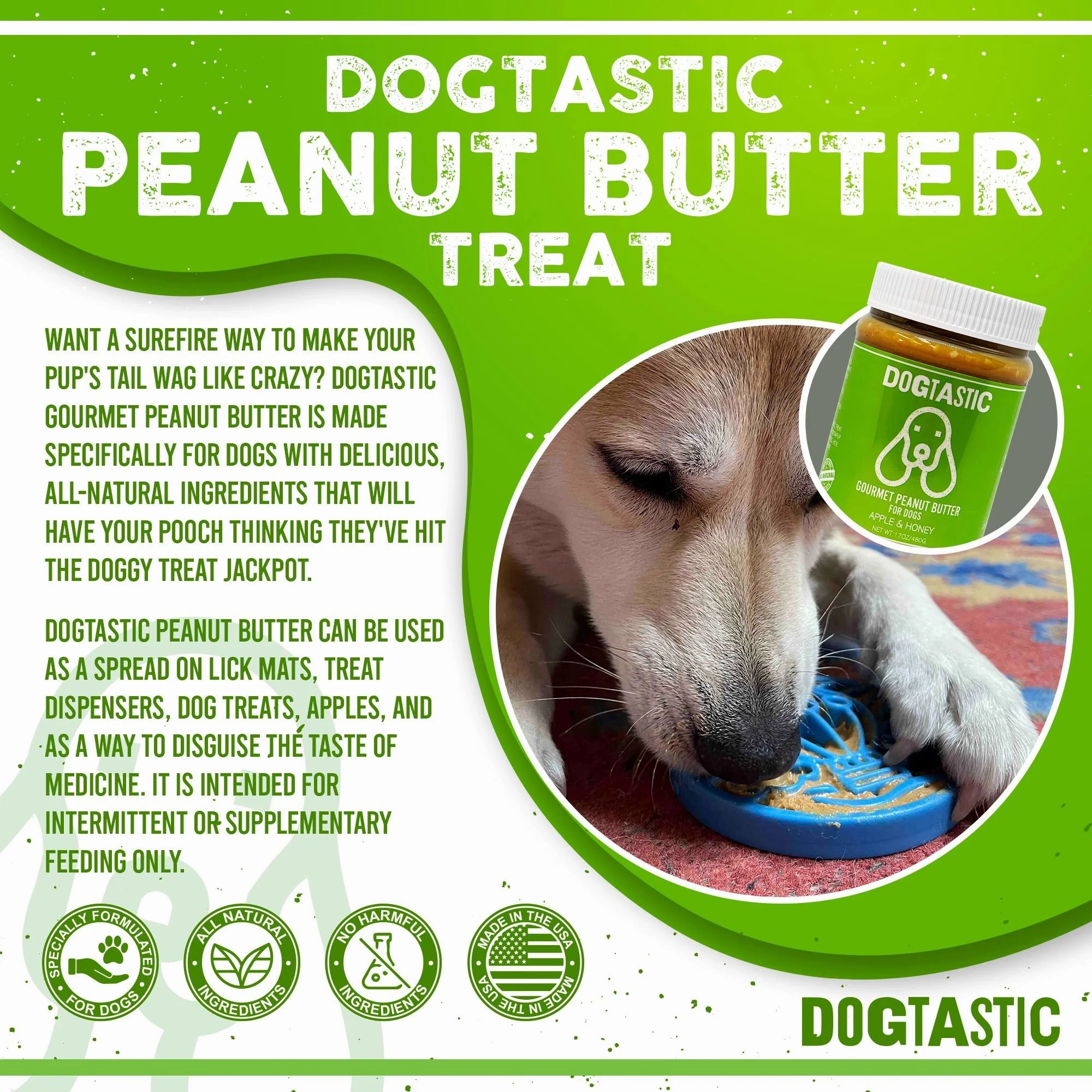 Soda Pup Dogtastic Gourmet Peanut Butter for Dogs