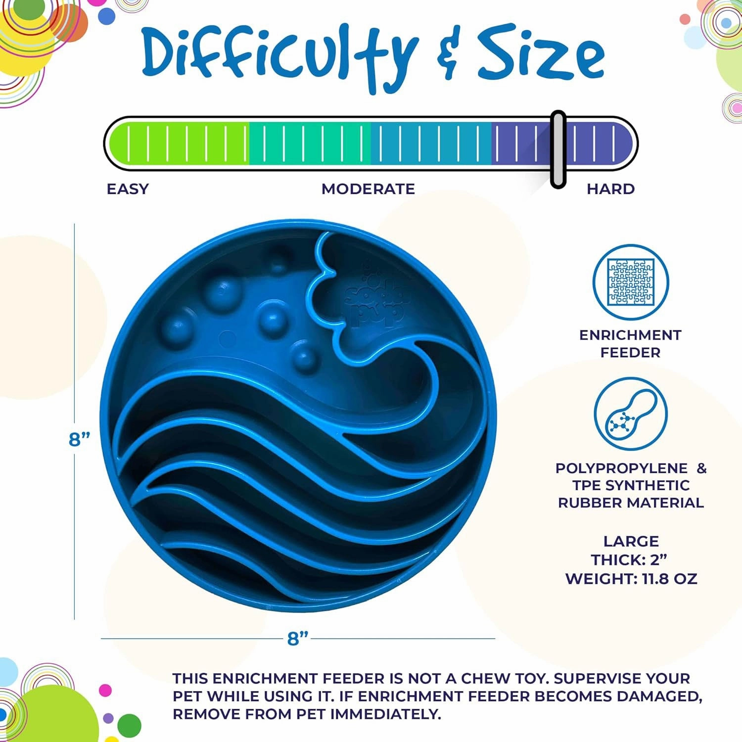 SodaPup Wave Design Slow Feeder