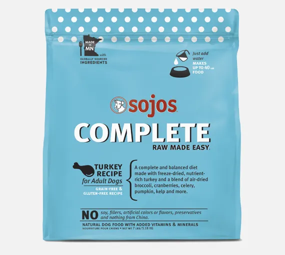 Sojos Freeze-Dried Dog Food - Turkey Recipe -