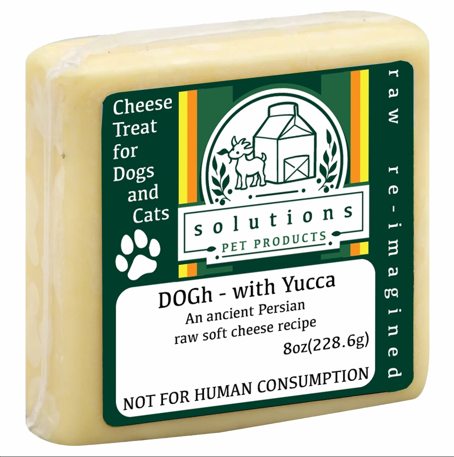 Solutions Frozen Functional Treats - DOGh Raw Soft Goat Milk Cheese with Yucca 8oz