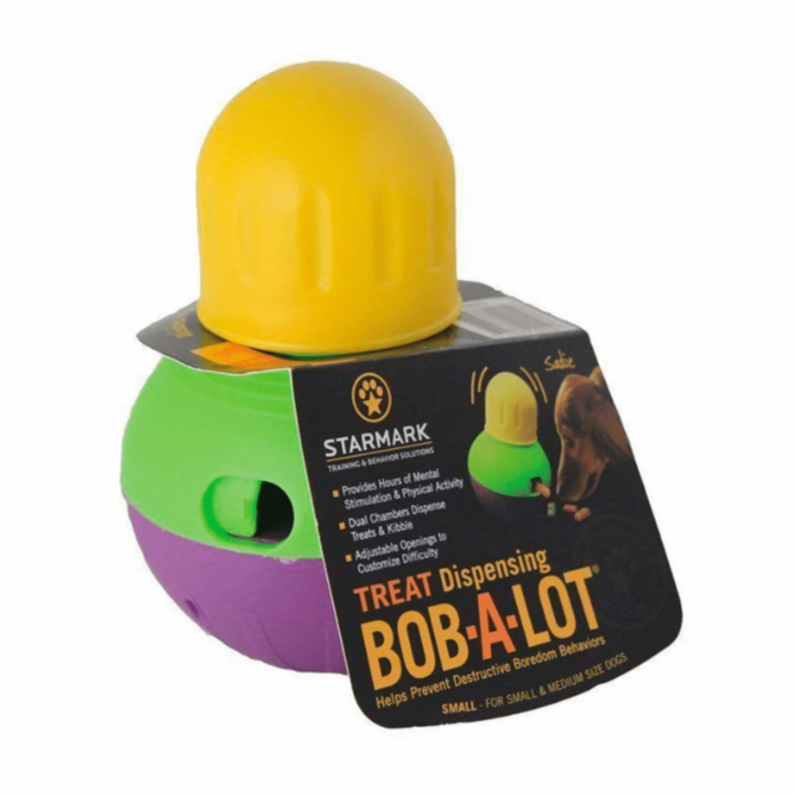 Starmark Bob-A-Lot Treat Dispensing Dog Toy