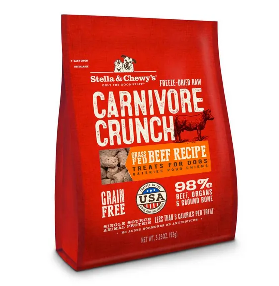Stella & Chewy's Carnivore Crunch Freeze-Dried Beef 3.25 oz.