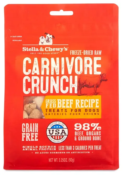Stella & Chewy's Carnivore Crunch Freeze-Dried Beef 3.25 oz.