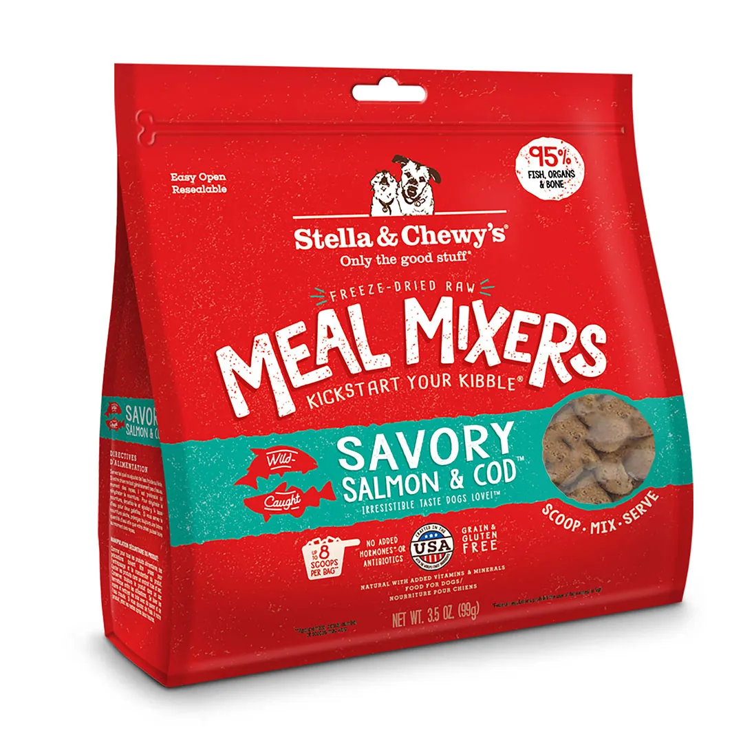 Stella & Chewy's Freeze-Dried Meal Mixers Savory Salmon & Cod