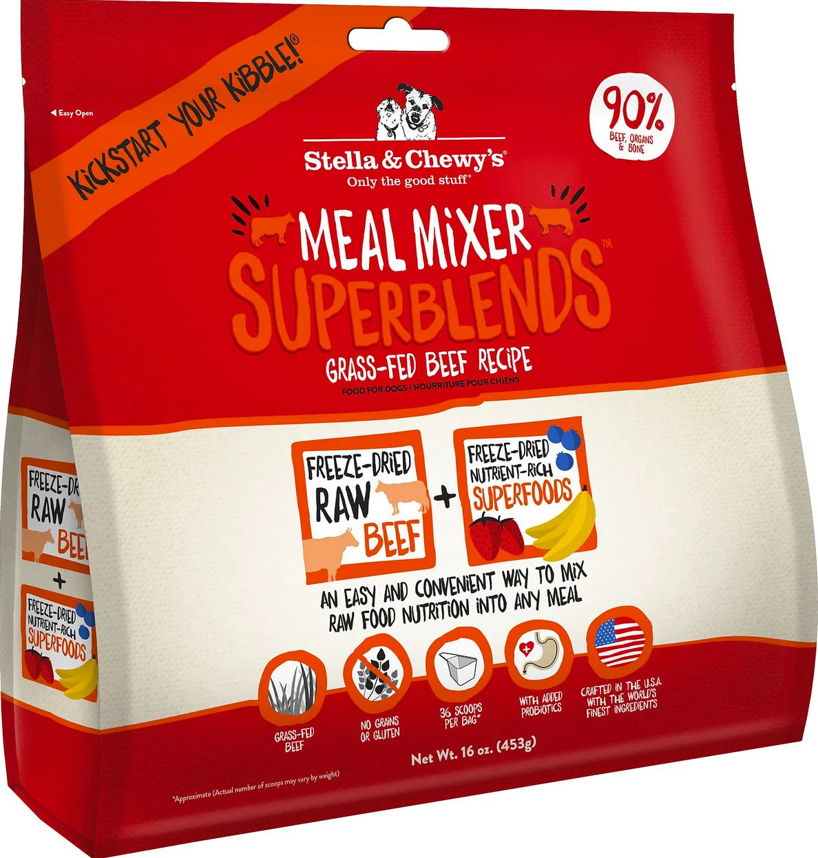Stella & Chewy's Freeze-Dried Meal Mixers SuperBlends Beef Recipe