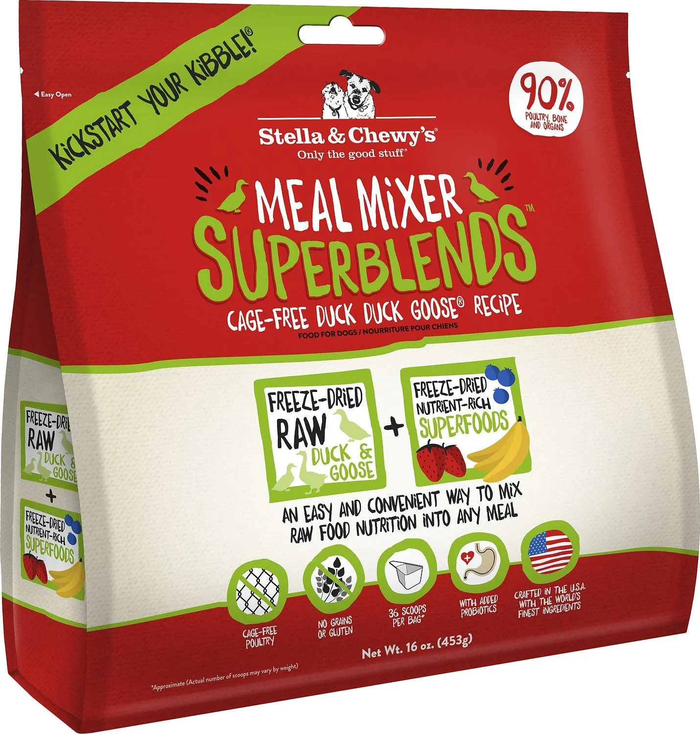 Stella & Chewy's Freeze-Dried Meal Mixers SuperBlends Duck Recipe