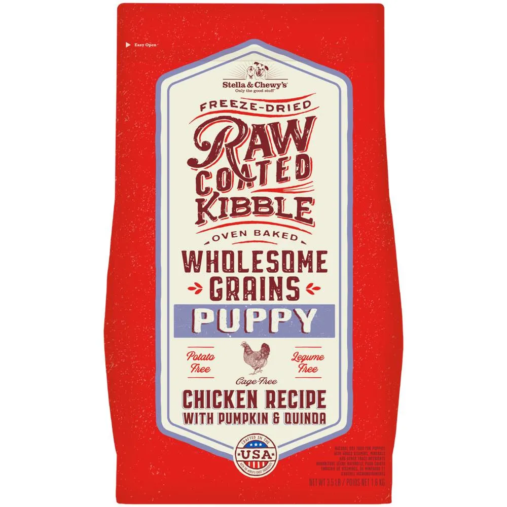 Stella & Chewy's Freeze-Dried Raw Coated Kibble Wholesome Grains Chicken Puppy Dry Dog Food
