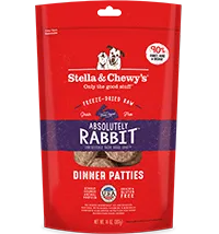 Stella & Chewy's Freeze-Dried Raw Dog Food Dinner Patties Absolutely Rabbit