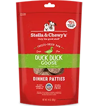 Stella & Chewy's Freeze-Dried Raw Dog Food Dinner Patties Duck, Duck Goose