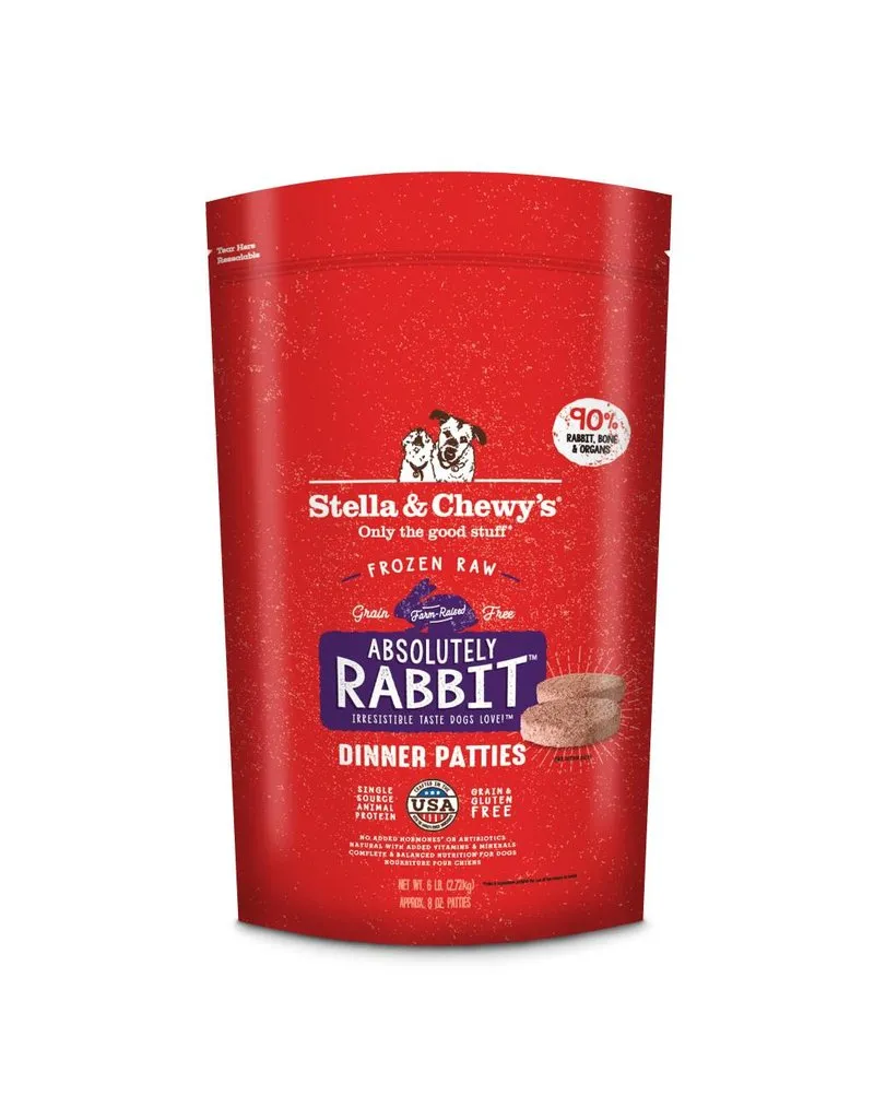 Stella & Chewy's Raw Frozen Absolutely Rabbit Dinner Patties