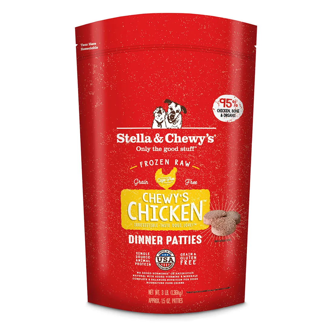 Stella & Chewy's Raw Frozen Chewy's Chicken Dinner Patties