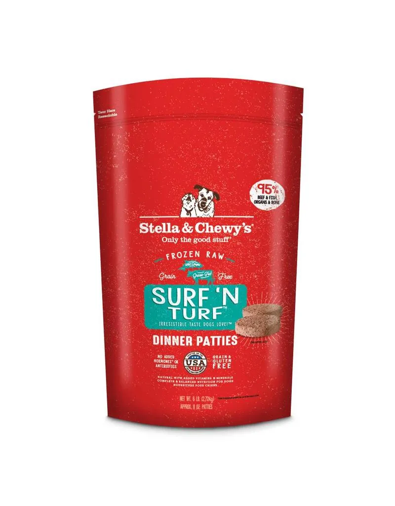 Stella & Chewy's Raw Frozen Surf N' Turf Dinner Patties