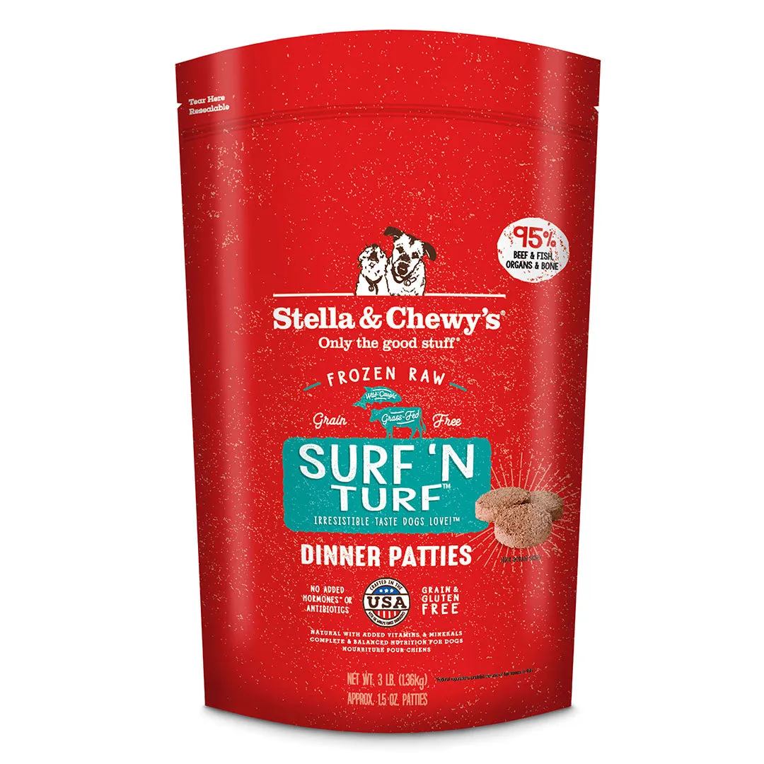 Stella & Chewy's Raw Frozen Surf N' Turf Dinner Patties
