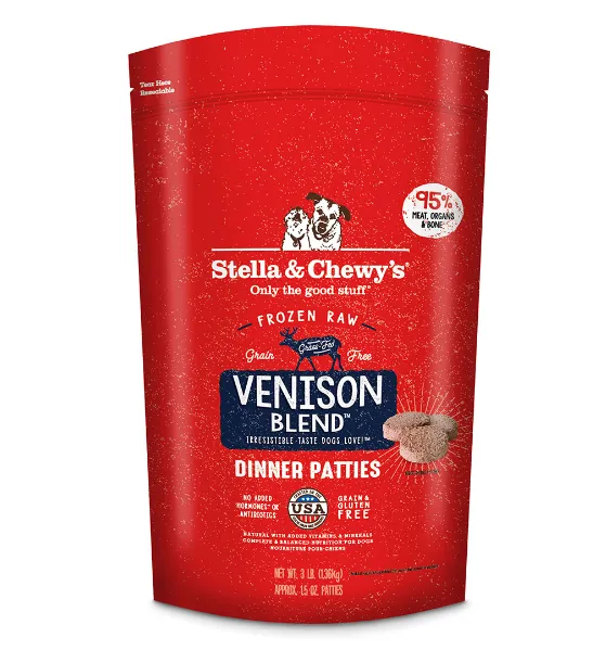 Stella & Chewy's Raw Frozen Venison Blend Dinner Patties