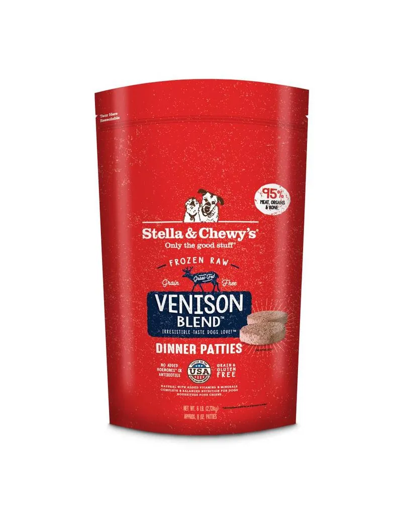Stella & Chewy's Raw Frozen Venison Blend Dinner Patties