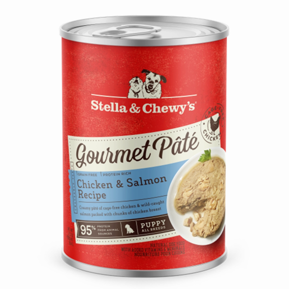 Stella & Chewy's Dog Gourmet Pate Puppy Chicken & Salmon Recipe 12.5oz