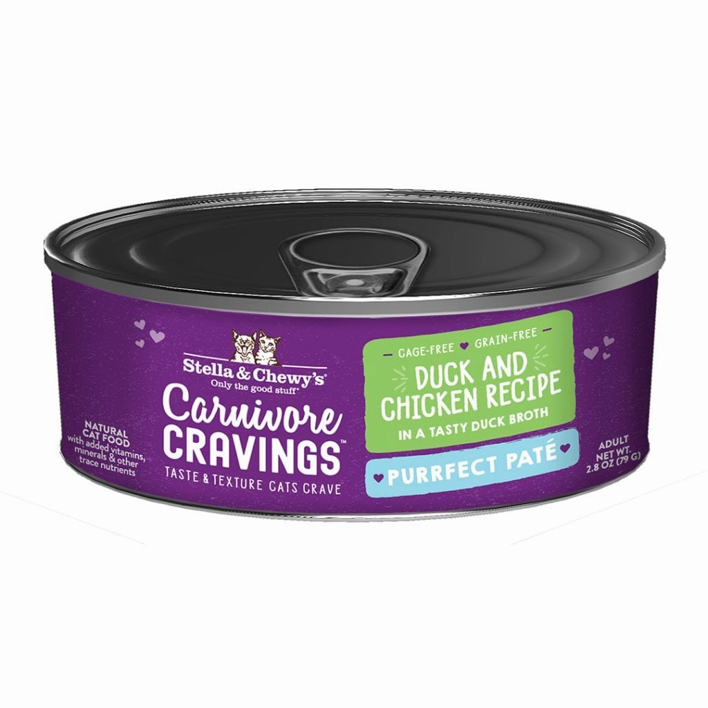 Stella & Chewy's Wet Cat Food Carnivore Cravings Purrfect Pat Duck & Chicken Recipe