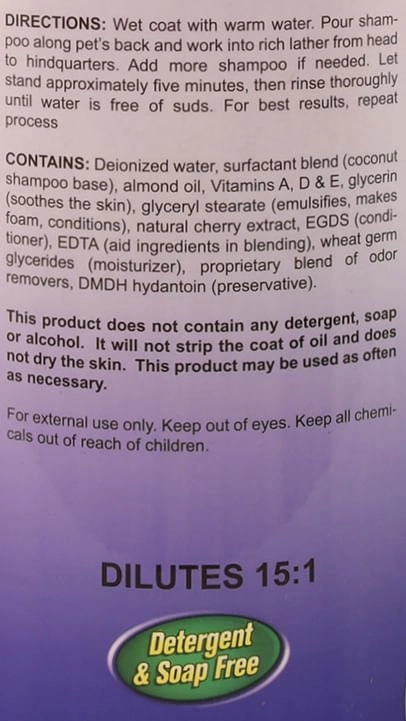 Supra Odor Control Pet Shampoo