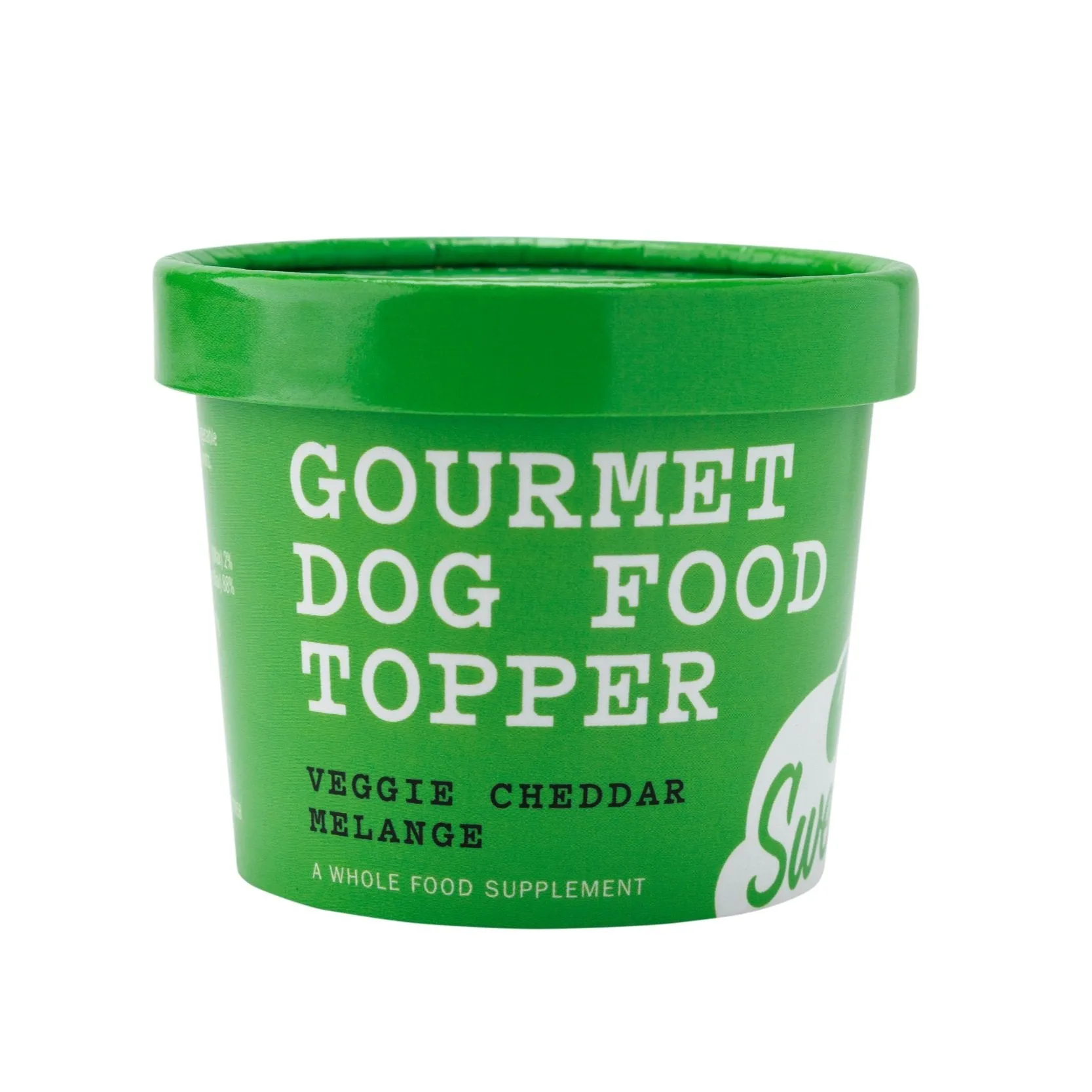 Swell Dog Frozen Gourmet Food Topper - Veggie Cheddar Melange 8oz resealable cup