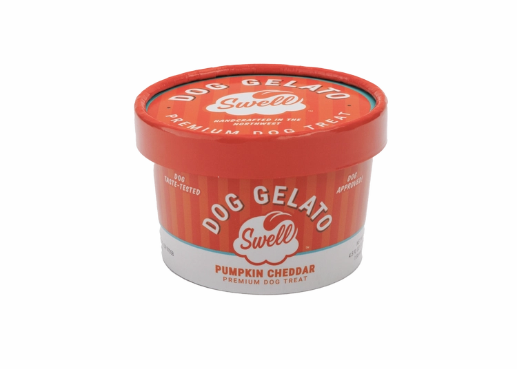 Swell Dog Frozen Gelato - Pumpkin Cheddar 4.5oz resealable cup