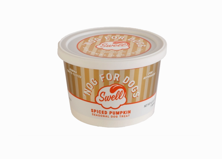 Swell Dog Frozen Gelato - Spiced Pumpkin Nog 4.5oz resealable cup