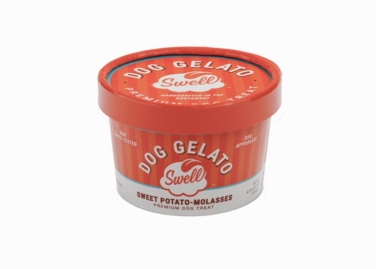 Swell Dog Frozen Gelato - Sweet Potato Molasses 4.5oz resealable cup