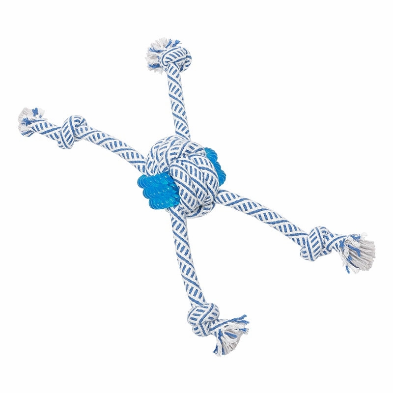 Tape winding type tooth cleaning knot