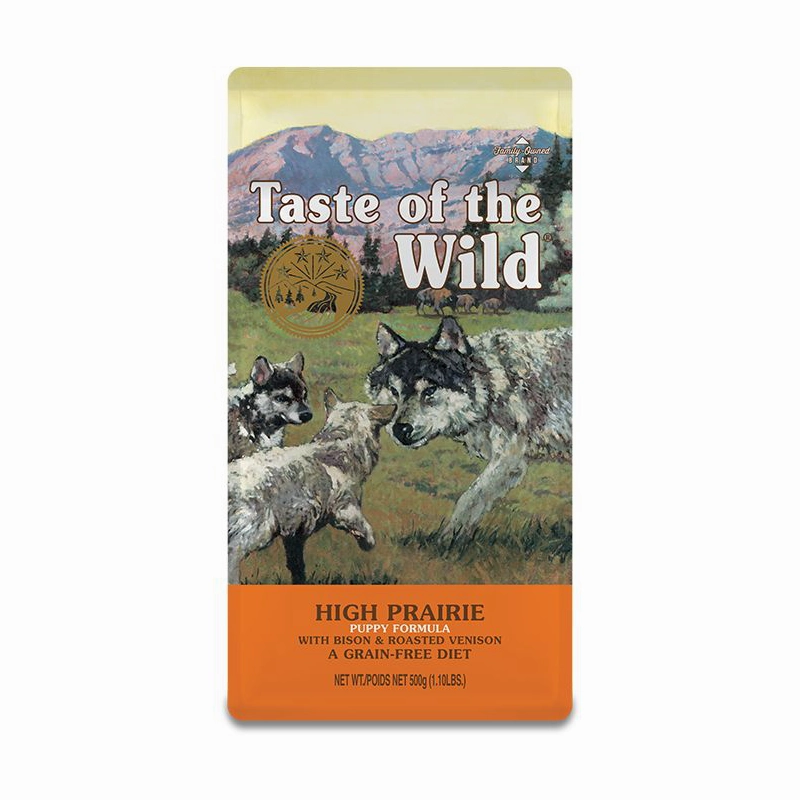 Taste of the Wild Canine Puppy Grain-Free High Prairie with Bison & Roasted Venison 500g