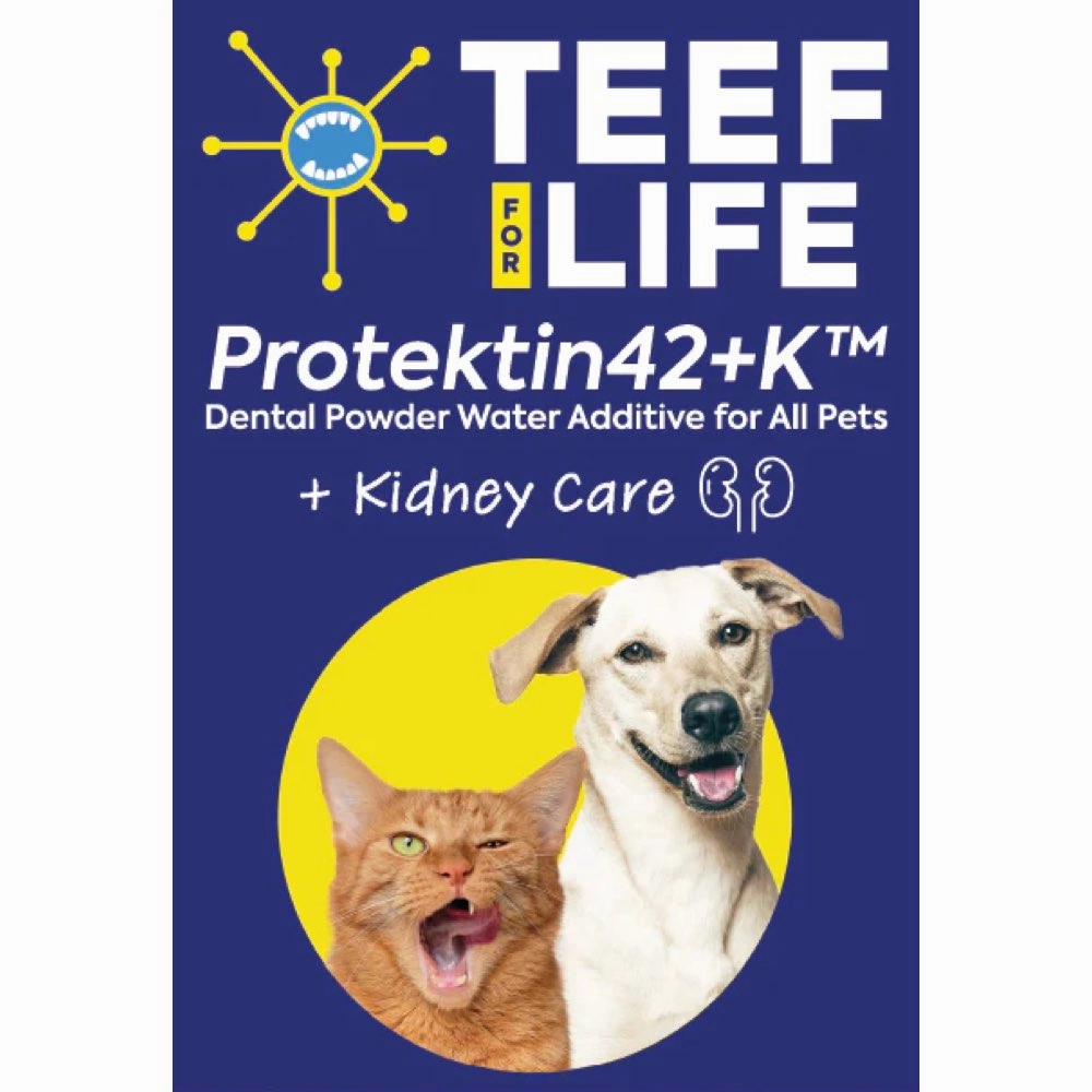 Teef! Protektin42 K Prebiotic Dental Powder Water Additive For Cats & Dogs Refill 3g