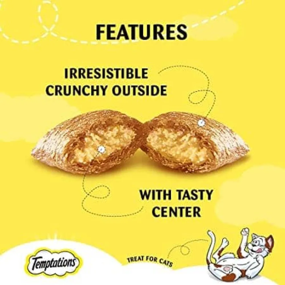 Temptations Seafood Medley and Savoury Salmon Flavour Cat Treats Combo