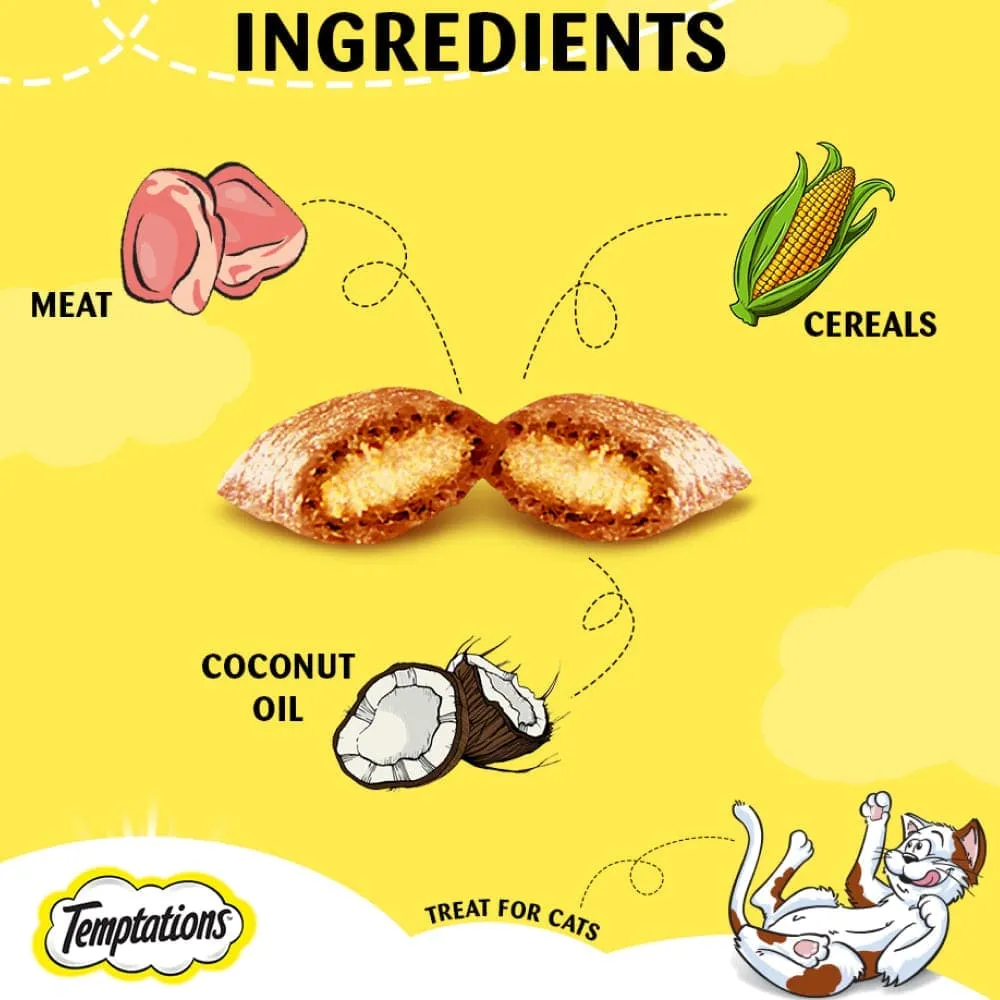 Temptations Tempting Tuna and Savoury Salmon Flavor Cat Treats Combo
