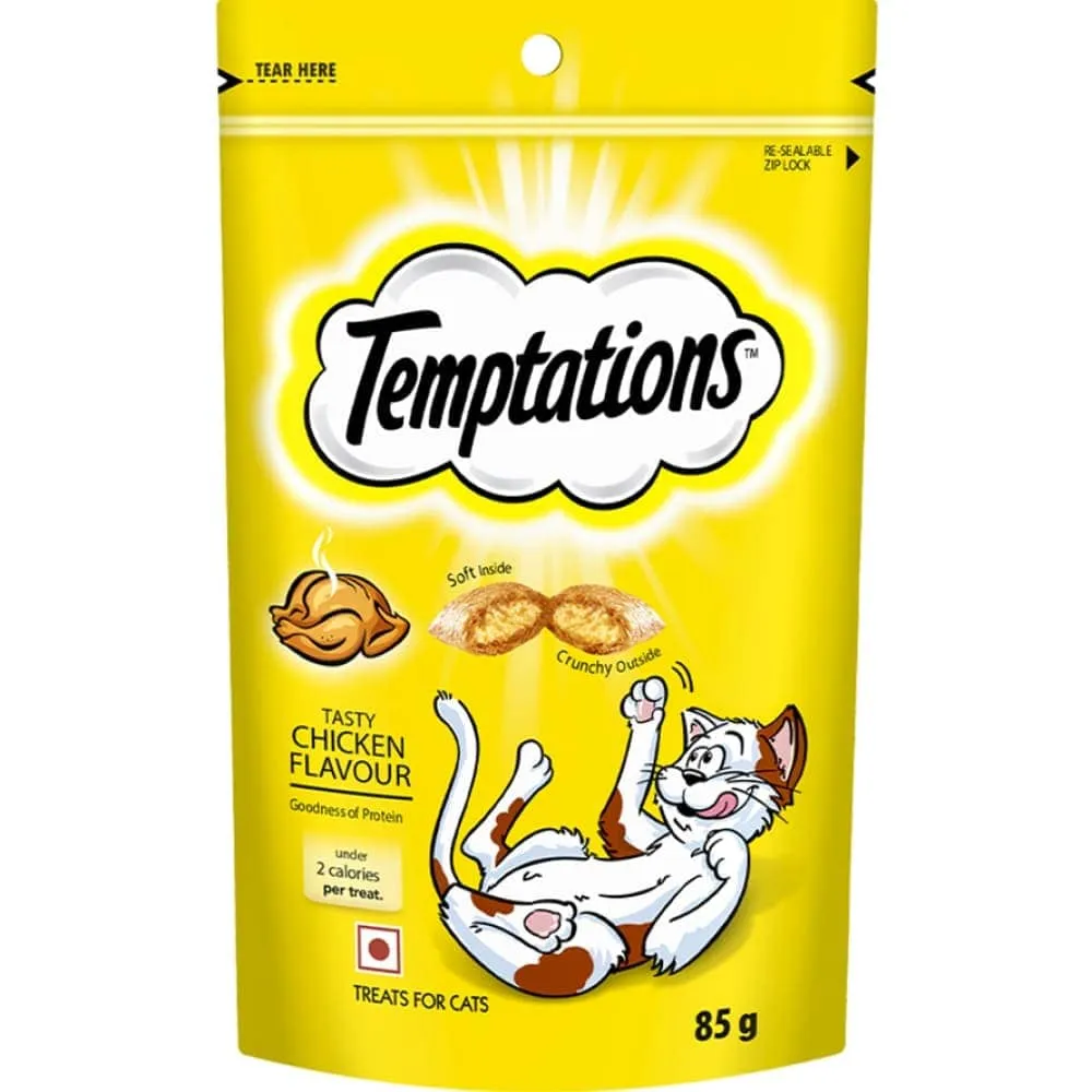 Temptations Tempting Tuna and Tasty Chicken Flavour Cat Treats Combo